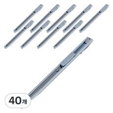바이하츠 컷터칼 소 C-10205, 은색, 40개