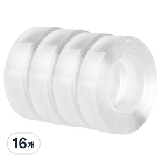 comet 加長版矽膠雙面膠帶 3cm x 5m, 16個, 透明