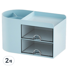 고산 베이직 데스크 오거나이저, 스카이블루, 2개