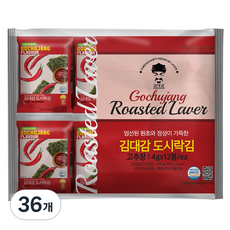 김대감 고추장 도시락김, 4g, 36개