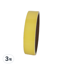 迪特里 夜間釣魚 自行車反光螢光膠帶 5公尺, 3個, 黃色