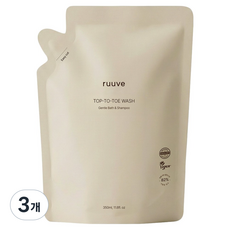 ruuve 玻尿酸從頭到腳沐浴乳 補充包