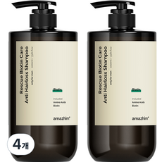 어메즈힘 레스큐 비오틴 지성케어 탈모 대용량 샴푸, 4개, 1L