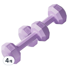 코레시스 예쁜 파스텔톤 홈트용 아령 퍼플, 4개, 2kg