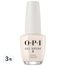 오피아이 젤 브레이크 2단계 컬러 베이지 매니큐어, 15ml, 3개