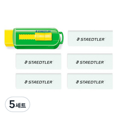 STAEDTLER 施德樓 滑動彩色橡皮擦+筆芯 5 件套, 綠色, 5組