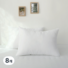 拉鍊式雲朵枕芯, 單一顏色, 8個