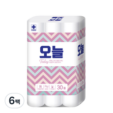 Today Paper 無螢光3層衛生紙 18m, 6個, 30捲