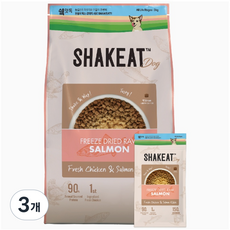 쉨잇 전연령 독 키블 동결건조 사료 20p, 연어, 3kg, 3개
