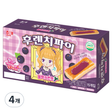 해태제과 후렌치파이 블랙커런트, 192g, 4개