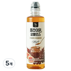 플라이밀 저칼로리 알룰로스 메이플, 520ml, 5개