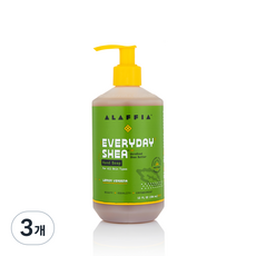 알라피아 에브리데이 시어 핸드솝 레몬 버베나, 354ml, 3개