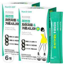 뉴트리디데이 프리미엄 쾌변엔 차전자피 가르시니아 환 30p, 165g, 6개