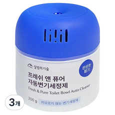 Back to Basics Fresh & Pure 自動馬桶清潔劑, 200g, 3個