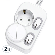 EcoPowerTap LED獨立省電延長線 2孔 EPM 202N, 1.5m, 白色, 2個