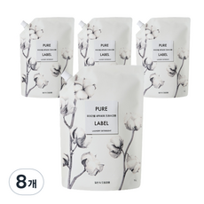 純標籤洗衣粉新鮮棉, 8包, 1L