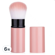 DeepTalk 攜帶式多功能美妝細毛刷 DT0372, 粉紅色, 6個