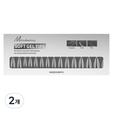 BARNA Air-fit 柔軟軟膠甲片 9號 256p, 2個, 透明