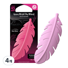 코가도 페더 차량용 방향제, 4개, 블랙 오피움