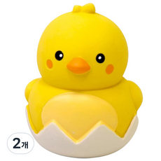 GosunyToys 狗狗Egg Duck乳膠玩具, 2個, 黃色小鴨