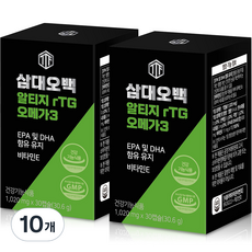 NUTRICOMEON rTG Omega-3膠囊 30.6g, 30顆, 10罐