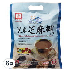 源順食品 自然笑顏 黑米芝麻糊, 420g, 6袋