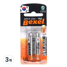 벡셀 알카라인 AAA건전지, 2개입, 3개