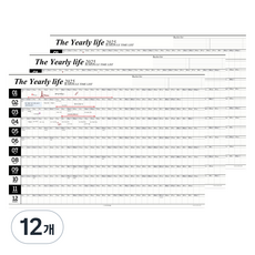 Iciel design 2025海報日曆, 黑色, 12個