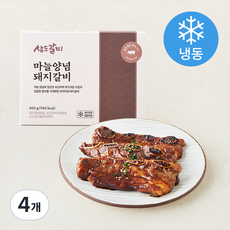 삼도갈비 마늘양념 돼지갈비 (냉동), 400g, 4개