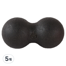 타이디홈 시원한 휴대용 괄사용품 더블 볼 8 x 16 cm, 5개, 블랙