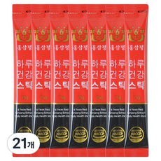 Hongsamjong 6年根每日健康條, 15g, 21個
