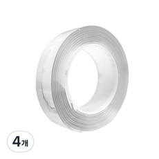네츄럴파크 매직 스타 겔 초강력 양면테이프 2mm x 30mm x 3m, 4개