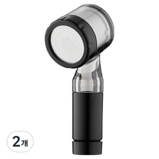 RECELL 3800 旅行用迷你蓮蓬頭, 2個, 黑色