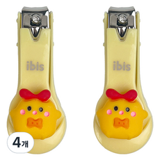 ibis CR 卡通人物指甲剪 12708, 4個, 黃色