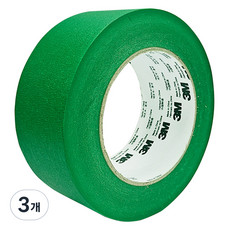 3M 耐高溫綠色遮蔽膠帶 48mm x 55m, 3個