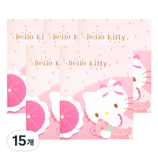 드림산업 헬로키티 클리어화일 A4 20매, 곰돌이키티, 15개