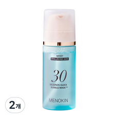 MENOKIN 30秒快速泡泡保濕面膜, 1入, 95ml, 2個