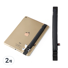 DC NET WORK Apple Pencil 1/2代 皮革筆套掛繩保護套, 深灰色, 2個
