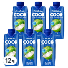 차바 코코넛 워터, 12개, 310ml