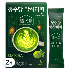 清水堂 抹茶拿鐵, 8入, 18g, 2個