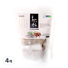 바비조아 왕의 육수 표고버섯 야채팩 15p, 225g, 4개