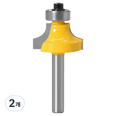 공구엔 트리머 생크 둥근면비트 6mm R3.17, 2개