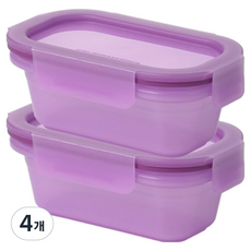 셰프토프 리유즈 박스 직사각, 4개, 170ml