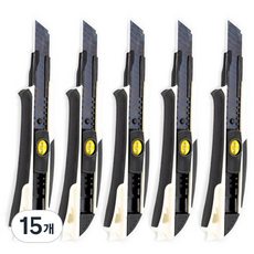 다다 WIDE BLADE 커터칼 대형 18mm, 혼합 색상, 15개