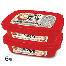 진미 통쌀 태양초고추장, 200g, 6개