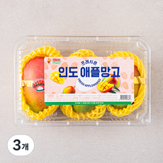프레시몬 인도산 애플망고 3개입, 600g, 3개