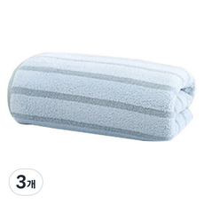 소니오 파스텔 라인 소프트 목욕 바스타월 35 x 75 cm, 02 블루, 3개