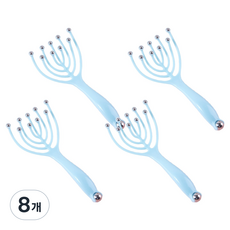 elive 高級頭皮按摩器 大型, 8個, 藍色