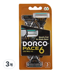 DORCO 多可樂客 Face 6刮鬍刀, 3個, 3入