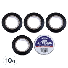 StanMan 電氣絕緣膠帶 19mm x 10m, 10個